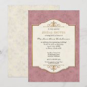 Goud en langskoud Klassiek Elegant Vrijgezellenfee Kaart (Voorkant / Achterkant)