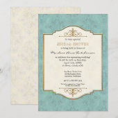 Goud en langskoud Klassiek Elegant Vrijgezellenfee Kaart (Voorkant / Achterkant)