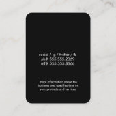 Goud en leder visitekaartje (Achterkant)