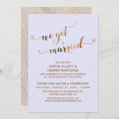 Goud en leger We hebben een gehuwde pootbruiloft Kaart (Voorkant / Achterkant)