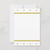 Goud en Leopard Print Meisjes Baby shower Kaart (Achterkant)