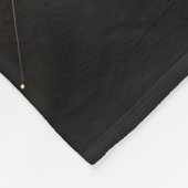 Goud en marine abstracte spetterende moderne luxe fleece deken (Hoek)