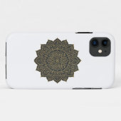 Goud en marine mandala Case-Mate iPhone case (Achterkant (horizontaal))