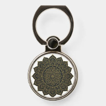 Goud en marine mandala