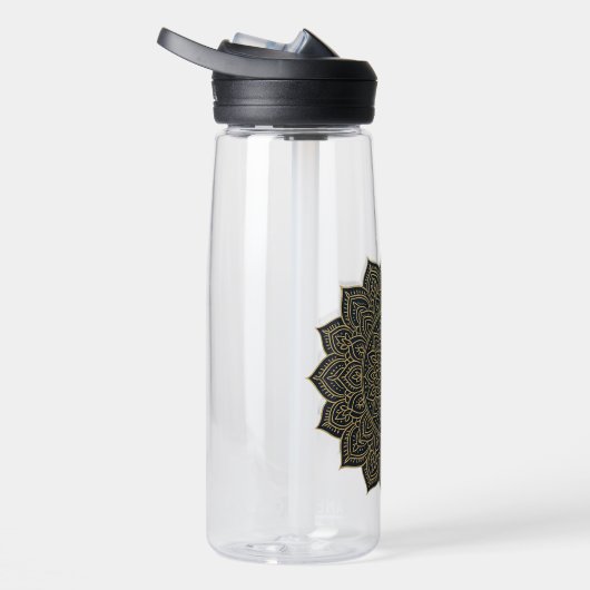Goud en marine mandala waterfles (Rechts)
