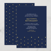 Goud en marineblauw | Socialistische moderne Pensi Kaart (Voorkant / Achterkant)