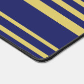 Goud en marinestrepen met patroon bureaumat (Hoek)