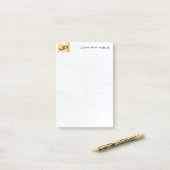 Goud en marmer Elegant Modern Eenvoudige Sjabloon Post-it® Notes (Op bureau)
