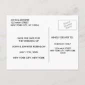 Goud en marmer Elegant Save the Date Kaart (Achterkant)