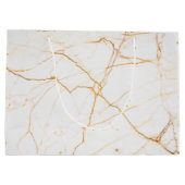 Goud en marmer groot cadeauzakje (Achterkant)