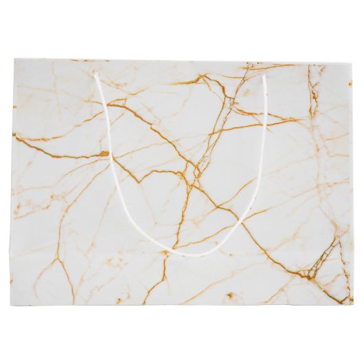 Goud en marmer groot cadeauzakje (Achterkant)