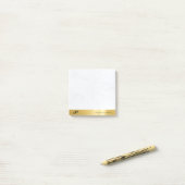 Goud en Marmer Modern Elegant Eenvoudige Sjabloon Post-it® Notes (Op bureau)