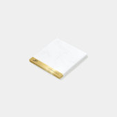 Goud en Marmer Modern Elegant Eenvoudige Sjabloon Post-it® Notes (Schuin)