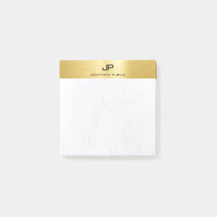 Goud en marmer, moderne eenvoudige Sjabloon Post-it® Notes