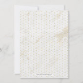 Goud en marmer | Pensioneringspartij voor moderne Kaart (Achterkant)