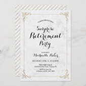 Goud en marmer | Uittredingspartij voor buitenland Kaart (Voorkant / Achterkant)