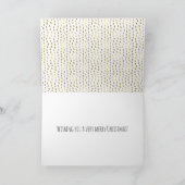 Goud en Mint Glam Stippen vrolijk en helder Feestdagen Kaart (Binnen)