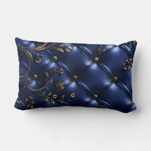  goud en Navy blauw fluweel Kussen