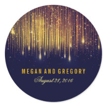 Goud en Navy String Lights Bruiloft