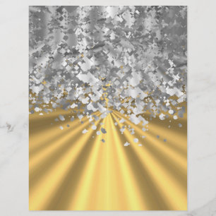 Goud en nep glitters gepersonaliseerd flyer