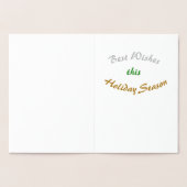 Goud en (of) Zilveren kerstboom Folie Kaarten (Binnen)