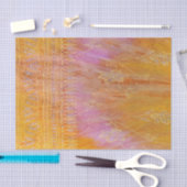 Goud en oranje bloemoraal materiaal tissuepapier (Craft)