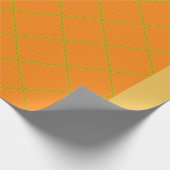 Goud en Oranje omslagpapier Cadeaupapier (Hoek)