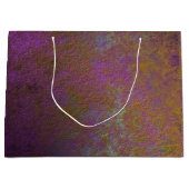 Goud en paars abstract ontwerp large cadeautasje (Voorkant)