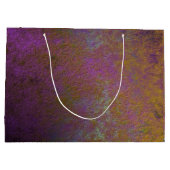 Goud en paars abstract ontwerp large cadeautasje (Achterkant)