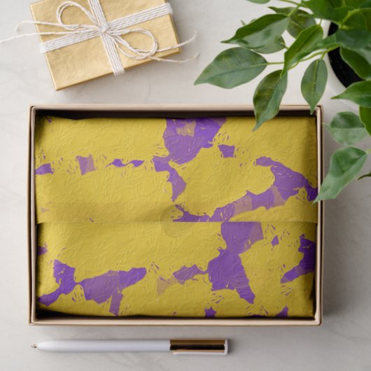 Goud en Paars papier (Geschenk)