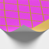 Goud en Paars verpakkingspapier Cadeaupapier (Hoek)