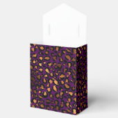 Goud en paarse luipaardprint bedankdoosjes (Geopend)