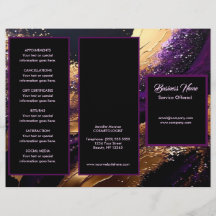 Goud en Paarse Menu & Prijzen