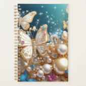 Goud en Parel Vlinders Planner (Voorkant)