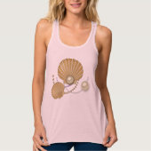 Goud en parels tanktop (Voorkant)