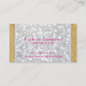 Goud en parels visitekaartje (Achterkant)