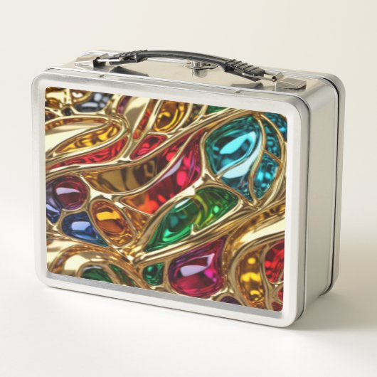 Goud en Pareltjes Beauty #621 - Metal Lunchbox (Achterkant)