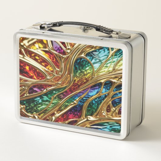 Goud en Pareltjes Beauty #624 - Metal Lunchbox (Achterkant)