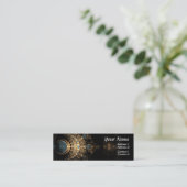 Goud en Pareltjes Mini Visitekaartje (Staand voorkant)