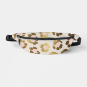 Goud en pastelroze luipaardprint chic dier heuptasje (Voorkant)