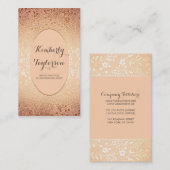 Goud en pekel Elegant  maar modern Visitekaartje (Voorkant / Achterkant)