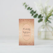 Goud en pekel Elegant  maar modern Visitekaartje (Staand voorkant)