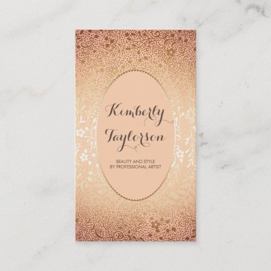 Goud en pekel Elegant  maar modern Visitekaartje (Voorkant)