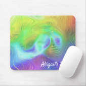 Goud en regenboogdraden muismat (Met muis)