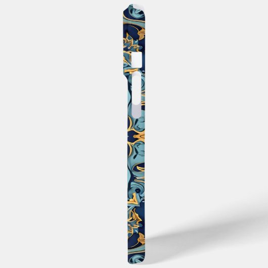 Goud en robijn gravure Case-Mate iPhone case (Achterkant / Links)