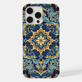 Goud en robijn ​​gravure iPhone 15 pro max case