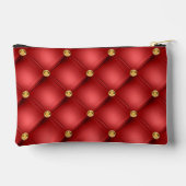 Goud en rode diamant getuft etui (Achterkant)