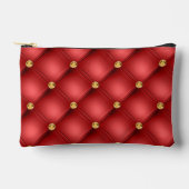 Goud en rode diamant getuft etui (Voorkant)