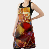 Goud en rode stippen schort (Insitu)