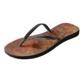 Goud en Roest Marmer Abstract Teenslippers (Schuin)